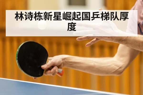 林诗栋新星崛起国乒梯队厚度